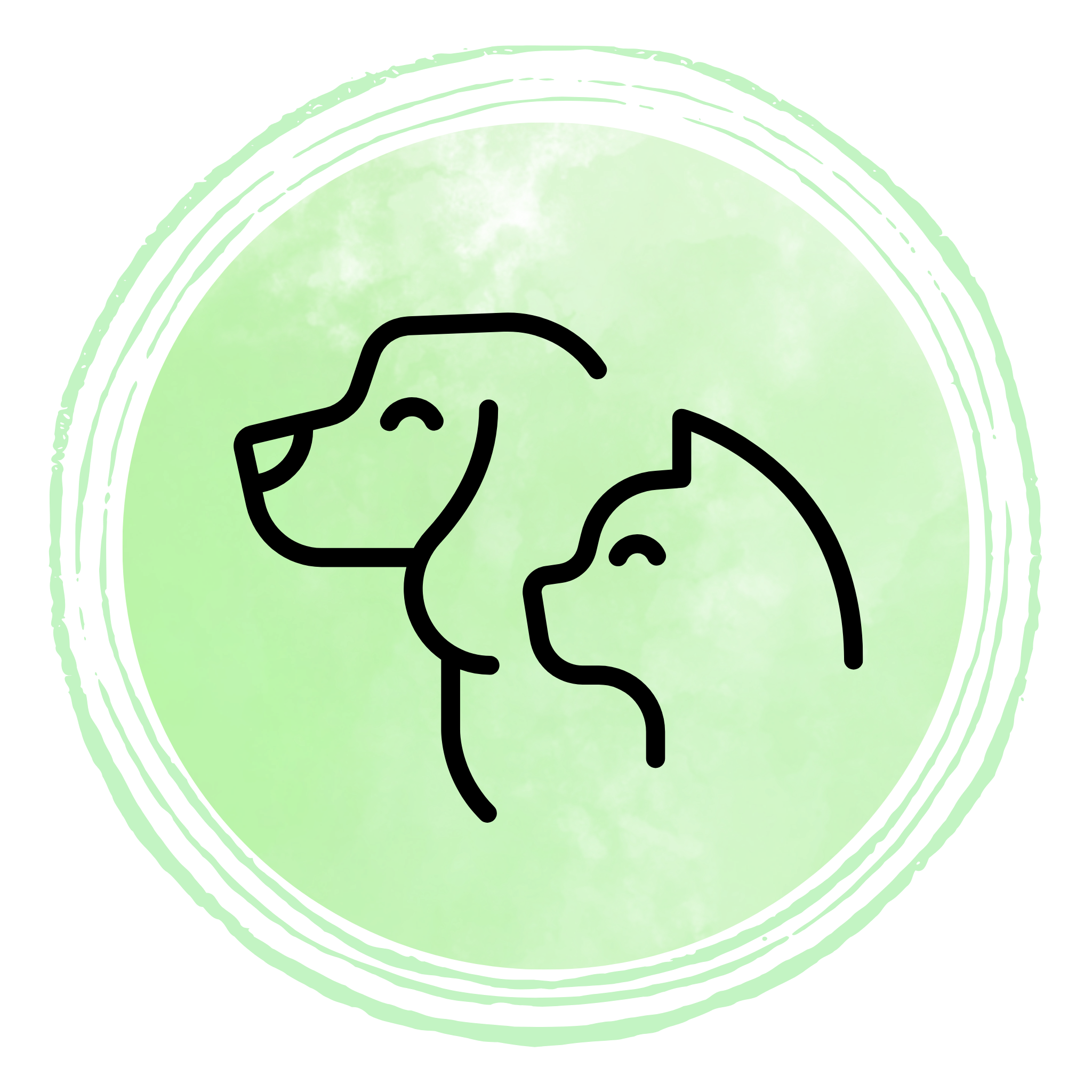 dog and vet sign icon